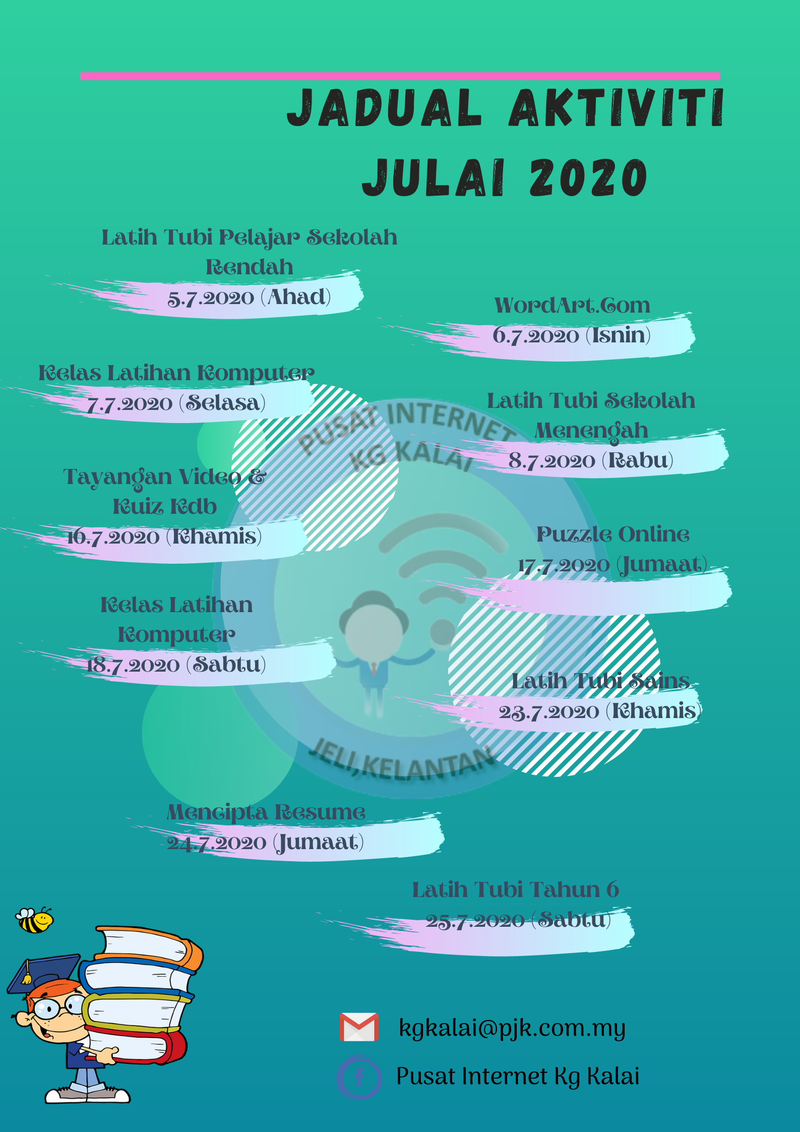 JADUAL AKTIVITI JULAI 2020