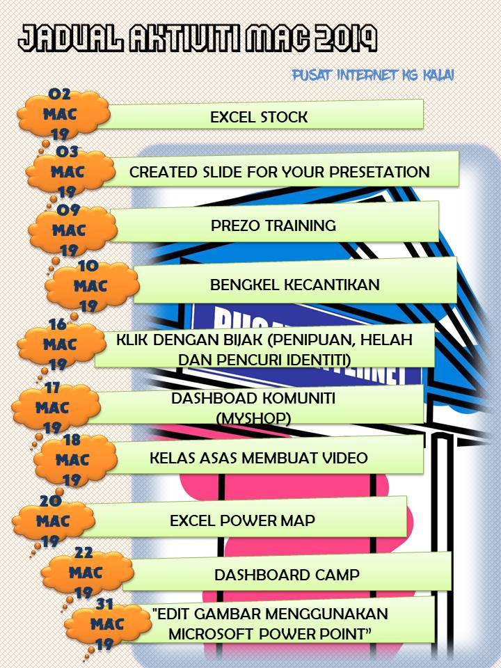 JADUAL AKTIVITI MAC 2019