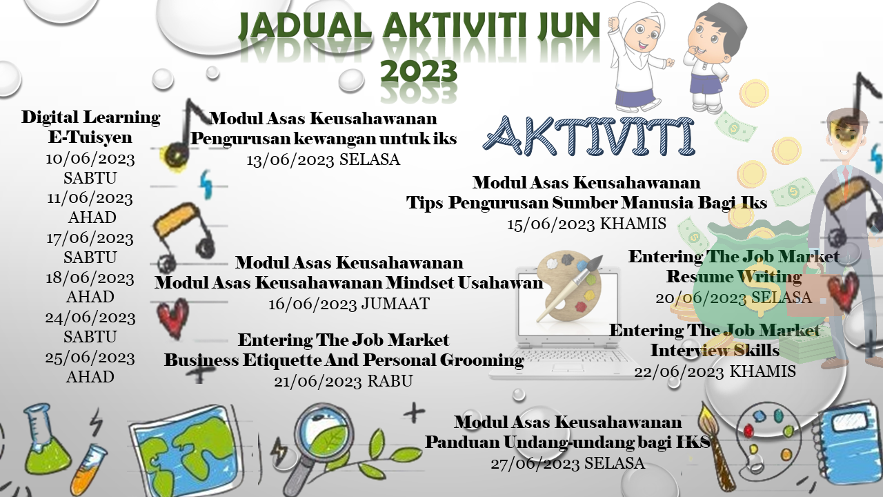 JADUAL BULAN JUN 2023