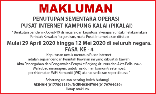 NOTIS PENUTUPAN PI